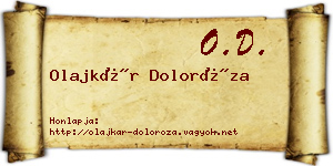 Olajkár Doloróza névjegykártya